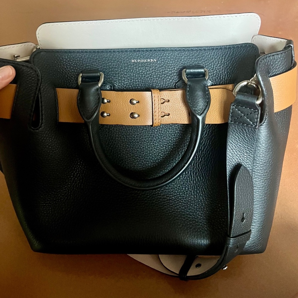 Burberry leather tote
